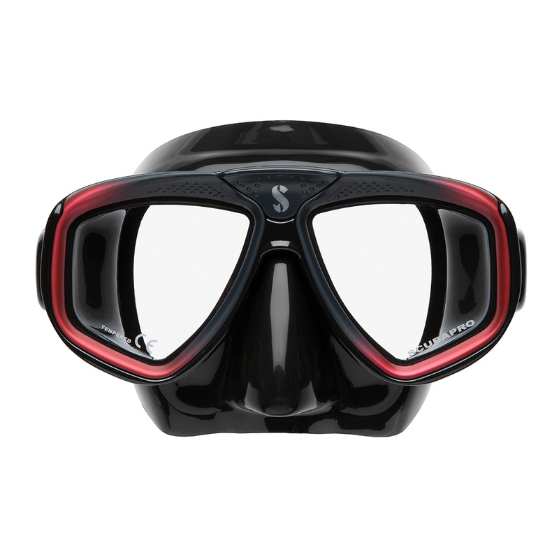 Used ScubaPro Zoom Evo Dive Mask Color: BLK/Red - DIPNDIVE