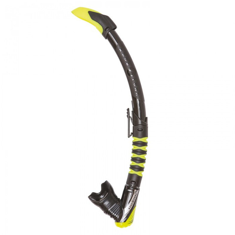 Open Box Aqua Lung Zephyr Flex Scuba Snorkel - Yellow/Black - DIPNDIVE