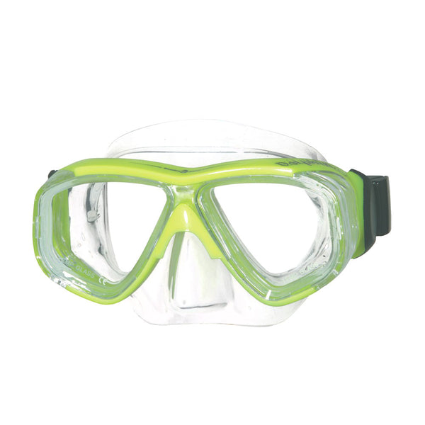 Open Box ScubaMax MK-252 Dolphin 4 Mask - Neon Yellow / Clear - DIPNDIVE