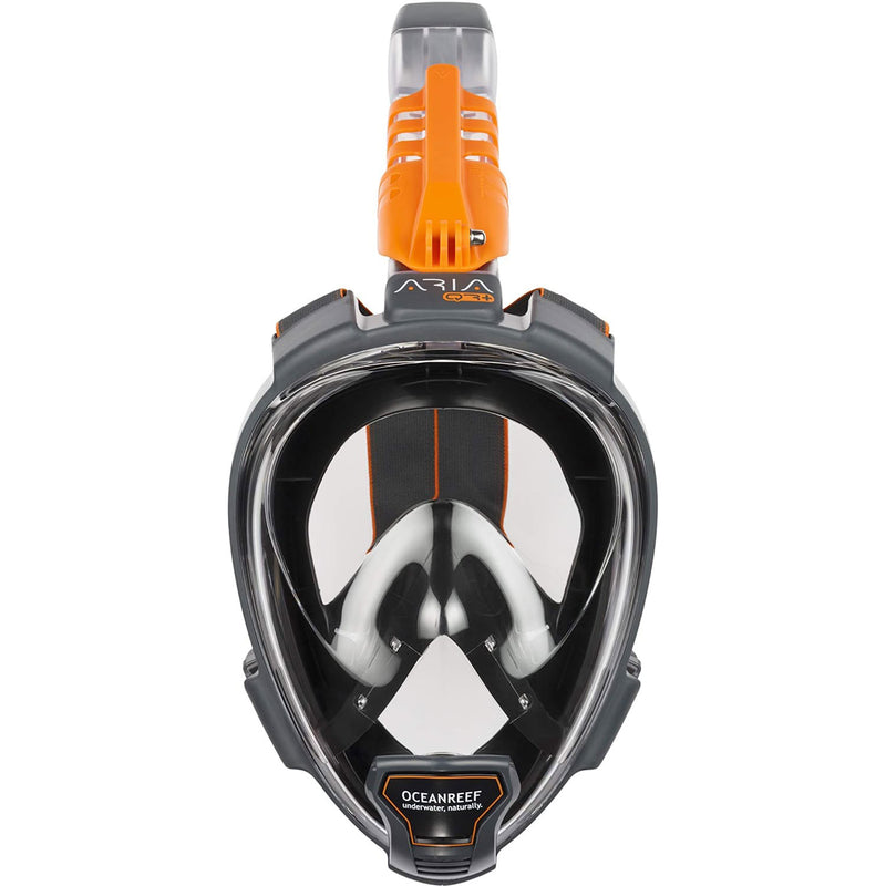 Open Box Ocean Reef ARIA QR+ Full Face Snorkeling Mask, Black, Size: Medium/Large - DIPNDIVE