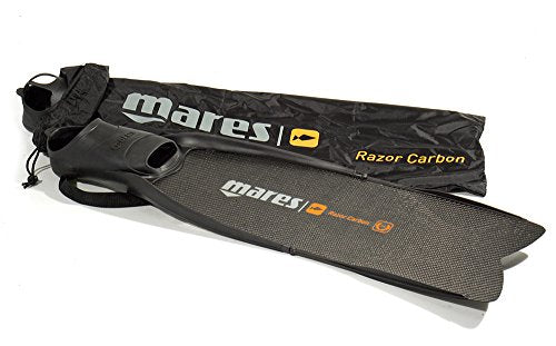 Open Box Mares Pure Instinct Razor Carbon Spearfishing Fins, Black, Size 8.5/9.5 (43/44) - DIPNDIVE