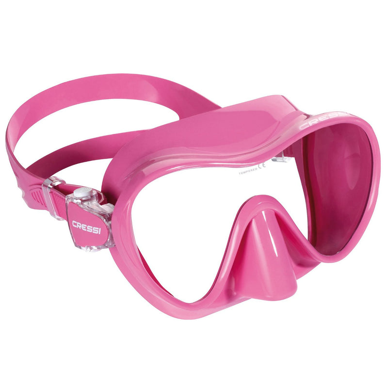 Used Cressi Mini Frameless Dive Mask - Pink - DIPNDIVE