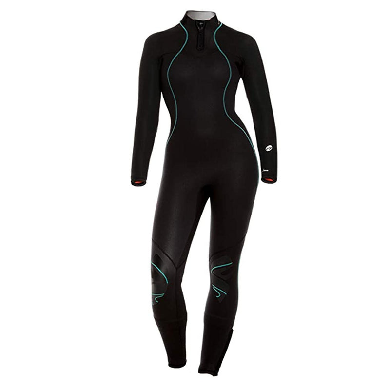 Open Box Bare 3/2mm Womens Nixie Ultra Dive Wetsuit-Black-04 - DIPNDIVE
