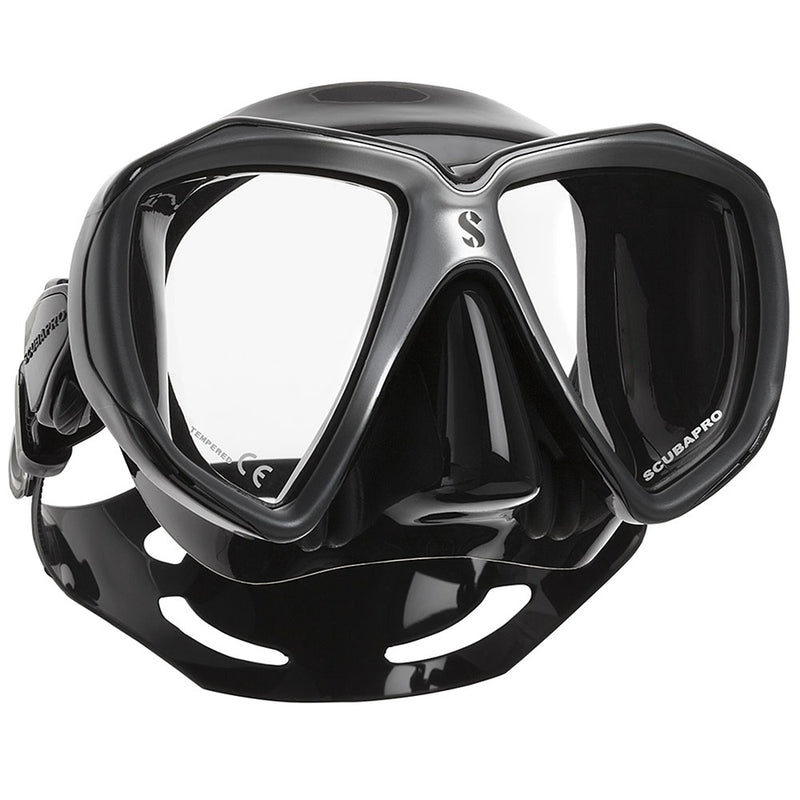 Open Box ScubaPro Spectra Mask - Black / Silver - DIPNDIVE