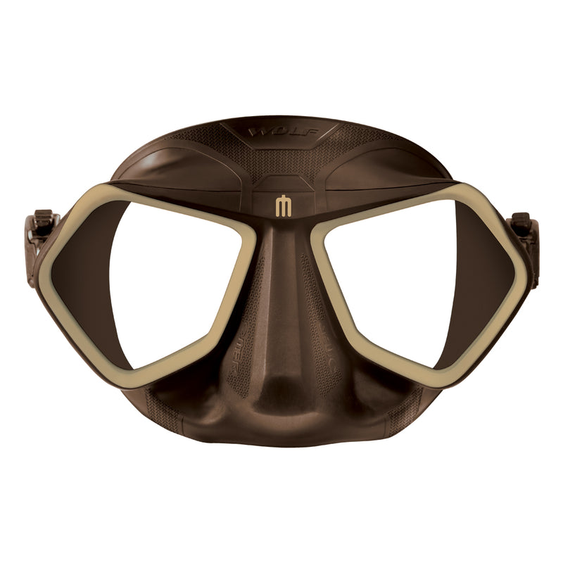 Used Omer Wolf Freediving Mask - Brown - DIPNDIVE