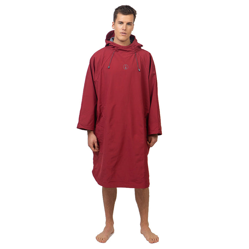 Open Box Fourth Element Storm All Weather Poncho - Burgundy - Size: Small - DIPNDIVE