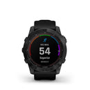 Garmin Fenix 7X Sapphire Solar Black DLC Titanium with Black Band - DIPNDIVE