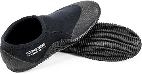 Used Cressi Minorca Short 3mm Dive Boots (Black/Black, US Men's 13 | US Women's 14) - DIPNDIVE