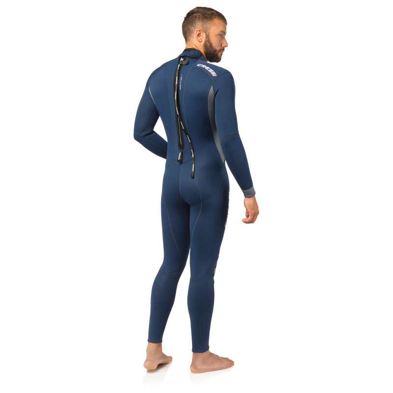 Open Box Cressi 3mm Mens Fast Full Wetsuit Back-Zip, Size: Large - DIPNDIVE