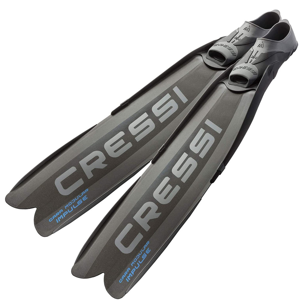 Used Gara Modular Impulse Fins Freediving Black US 6 7 7 8