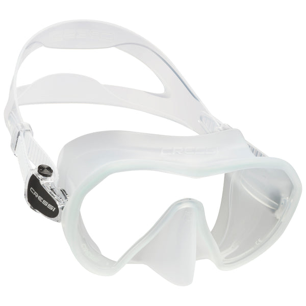 Open Box Cressi Z1 Adult Frameless Scuba Diving Mask - Clear/Clear - DIPNDIVE