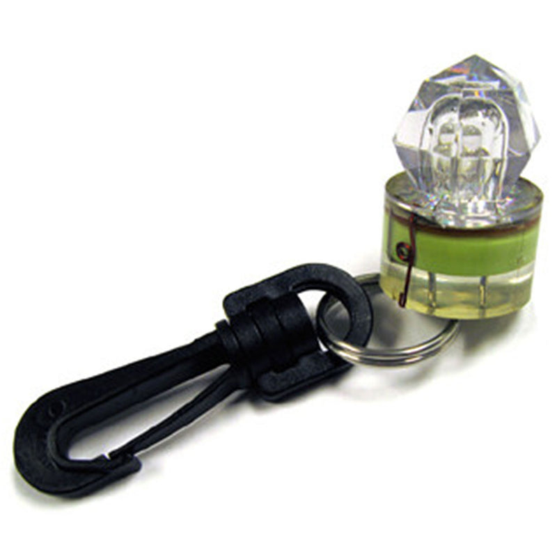 Open Box Trident Mini Water Activated LED Clip-On Green Flashing Light - DIPNDIVE