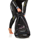 Cressi Utila Foldable Mesh Backpack-Black - DIPNDIVE