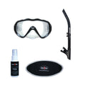 Scuba Max Navigator Medium Skirt Scuba Dive Mask Reflect-Dry Pro Snorkel Neoprene Mask Strap Cover Defog Sprey Snorkel Package - DIPNDIVE