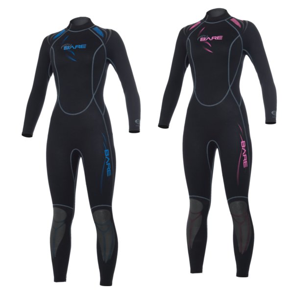 Bare 1mm Womens Sport Thermalskin Full Dive Wetsuit - DIPNDIVE