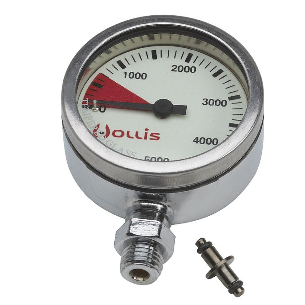 Hollis Pressure Gauge Module PSI Metal w/o Boot Dive Gauge - DIPNDIVE