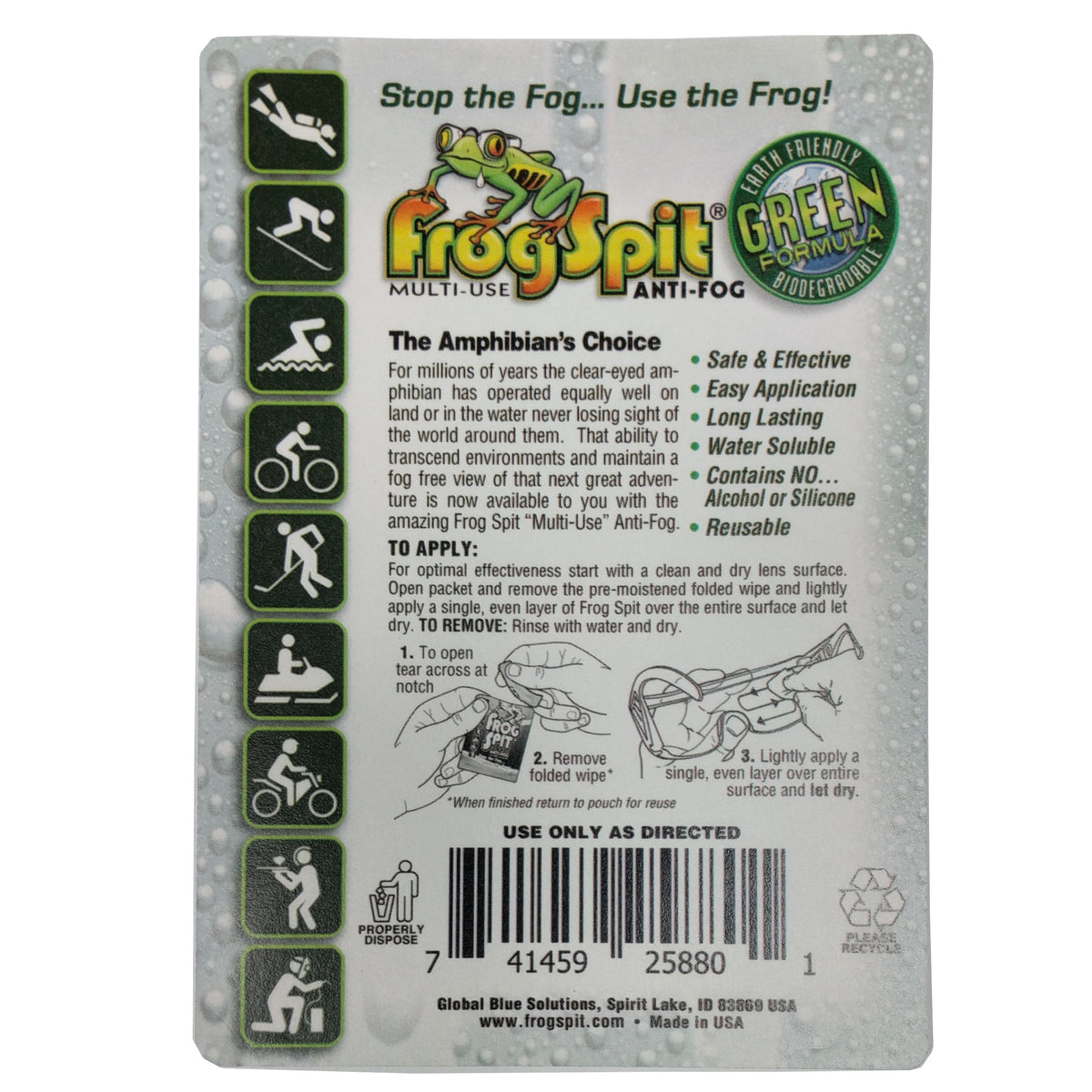 Trident Frog-Spit Anti-Fog Spray - 12 Pack (LP74)
