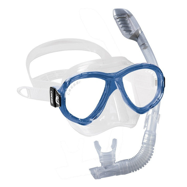 Cressi Perla Jr. Mask and Dry Snorkeling Combo - DIPNDIVE