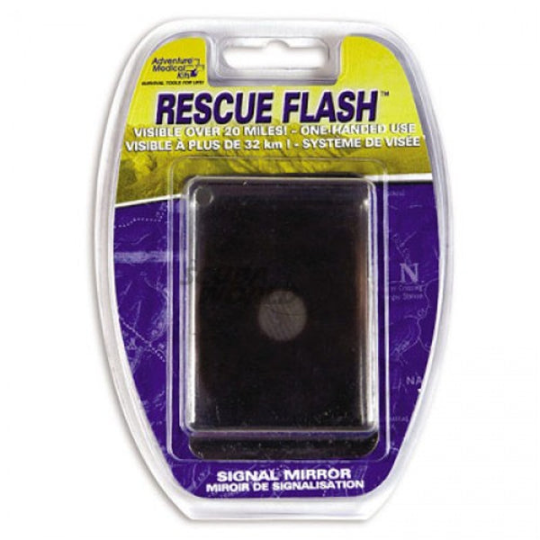 Trident Rescue Flash Signal Mirror - Black - DIPNDIVE