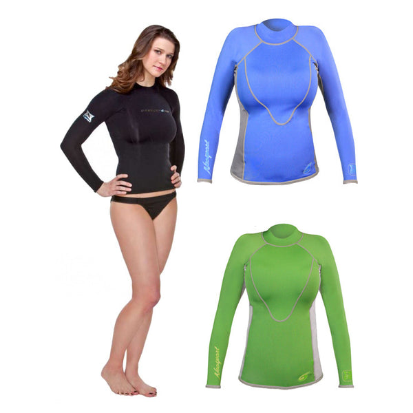 NeoSport XSPAN Women's Long Sleeve Scuba Diving Shirt - DIPNDIVE