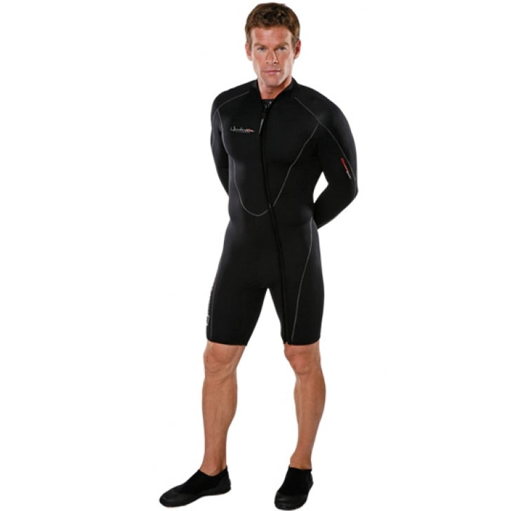Henderson Man 5mm Thermoprene Long Sleeve Shorty / Jacket (Front Zip) Scuba Diving Wetsuit - DIPNDIVE