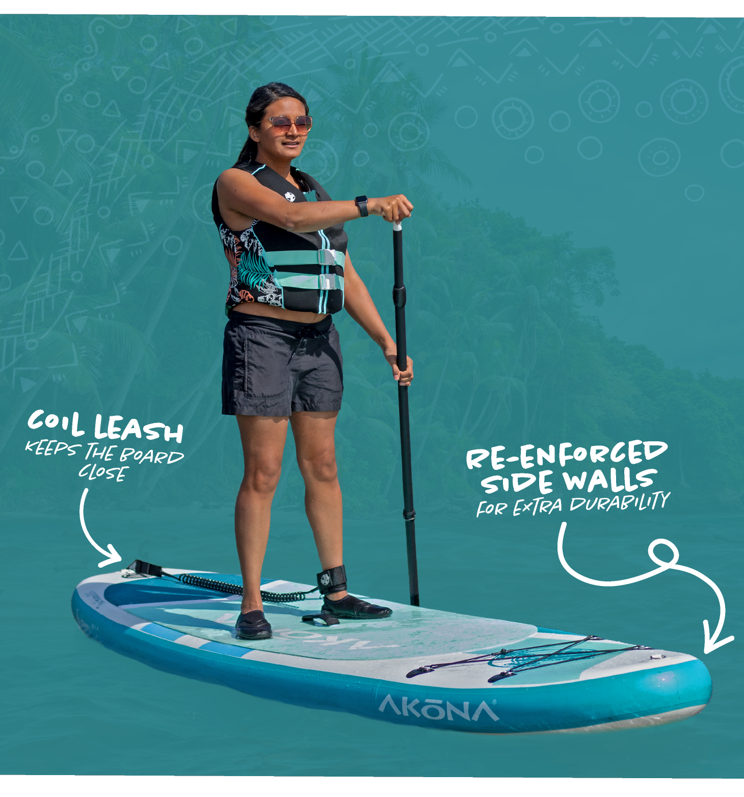 Akona Havana I-SUP Inflatable Stand Up Paddleboard - DIPNDIVE